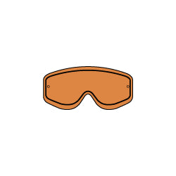 KTM Racing Goggles Double Lens Orange