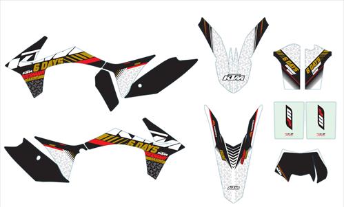 KTM Germany Six Days Graphics Kit Enduro 2012-2013