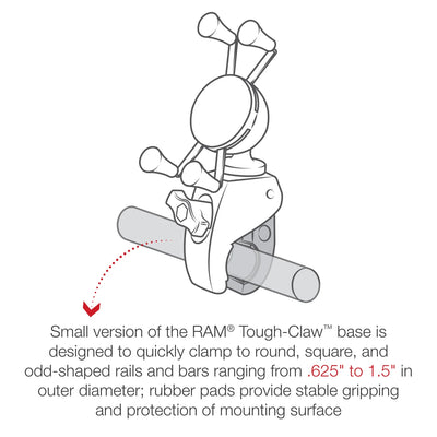 RAM Mounts Tough Claw X-Grip Mount