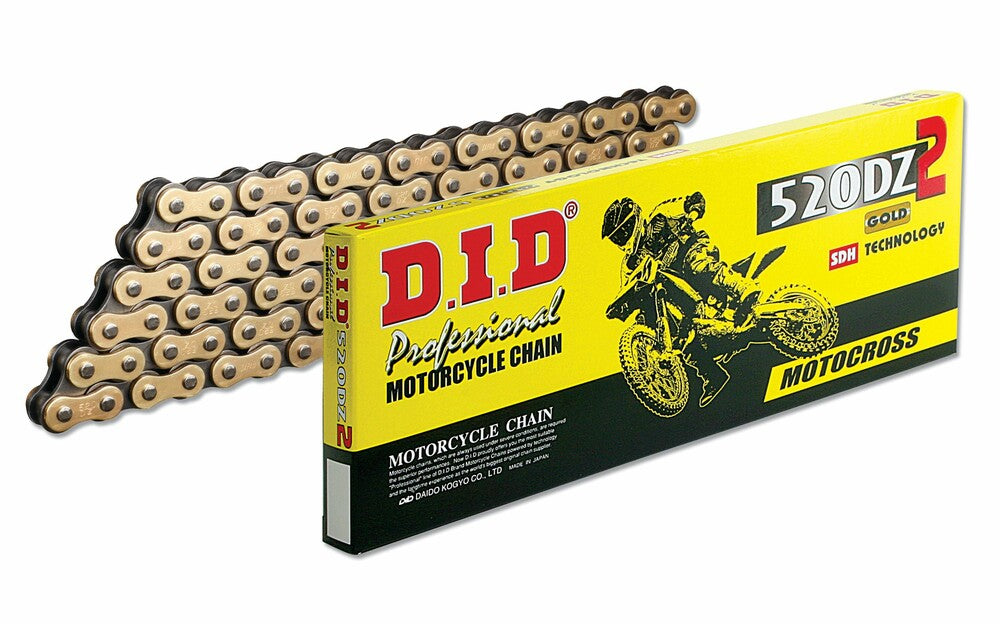DID HI-PERFORMANCE 520DZ2-120 RACING CHAIN GOLD