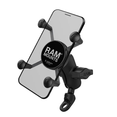 RAM X-Grip Phone Mount with 9mm Angled Bolt Head Adapter