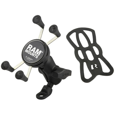 RAM X-Grip Phone Mount with 9mm Angled Bolt Head Adapter