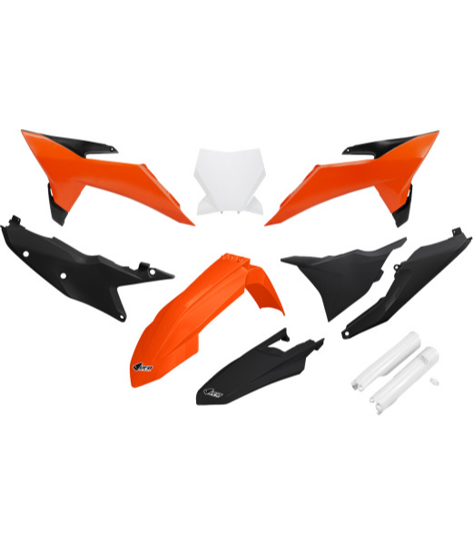 UFO Replacement Plastic Body Kit Orange/Black KTM SX/SX-F 2025