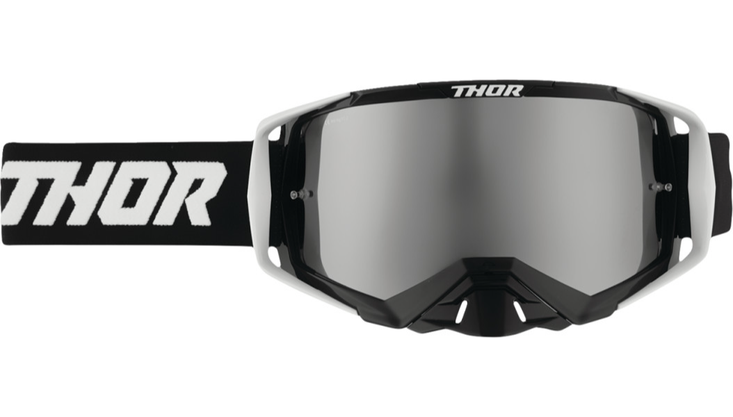 Thor Activate Goggle - Flite - Black - Silver Mirror Lens