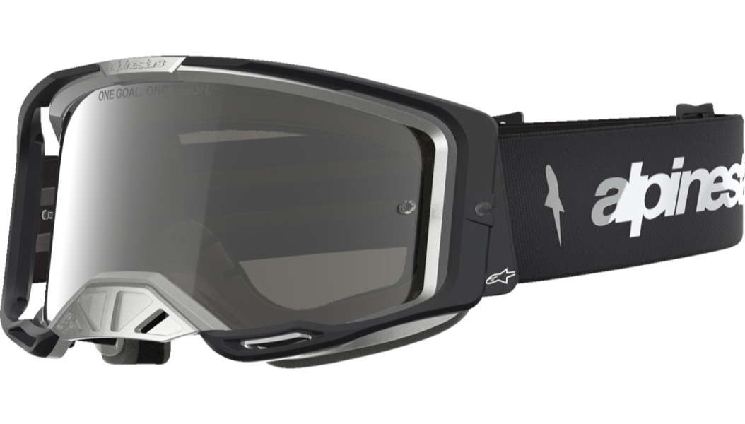 Alpinestars Vision 8 Goggle - Amber - Black/Silver - Silver Mirror Lens