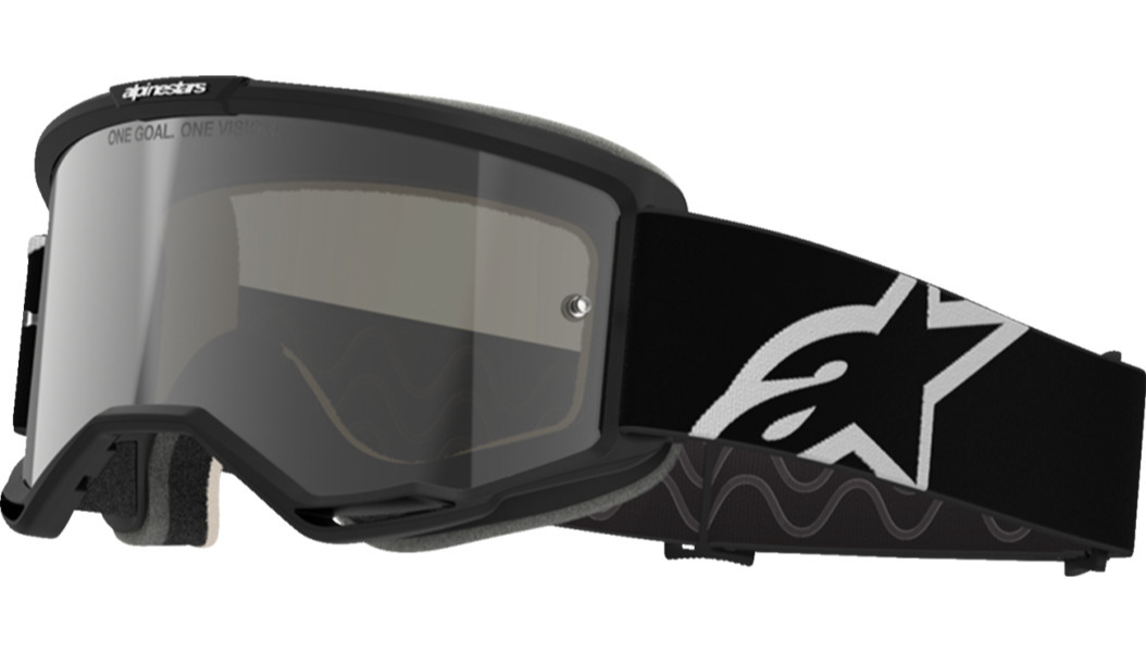 Alpinestars Vision 5 Goggle - Corp - Black/White - Silver Mirror Lens