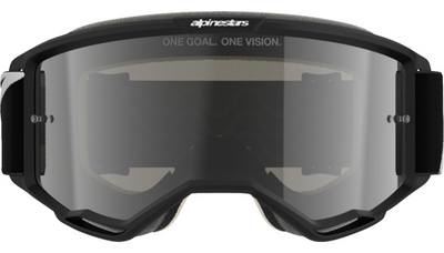 Alpinestars Vision 5 Goggle - Corp - Black/White - Silver Mirror Lens