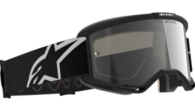 Alpinestars Vision 5 Goggle - Corp - Black/White - Silver Mirror Lens