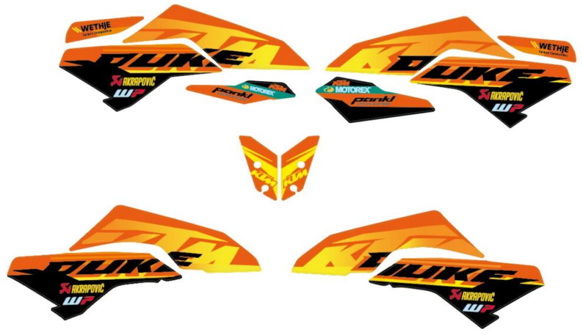 KTM Factory Graphics Kit 250/390 Duke 2024-2025