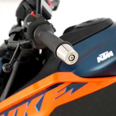 R&G Stainless Steel Bar Ends KTM 125/200/250/390 Duke/RC 2014+
