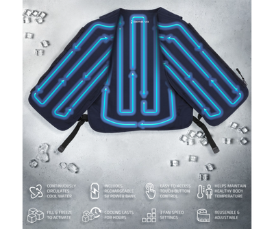Gerbing Heated Clothing 5V Touch Button Circulatory Cooling Vest