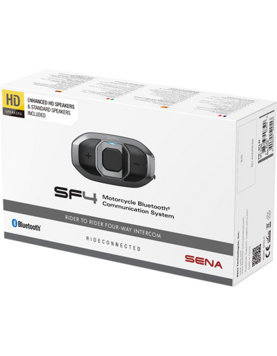 Sena SF4 Bluetooth Headset - 4-Way - Dual Speakers