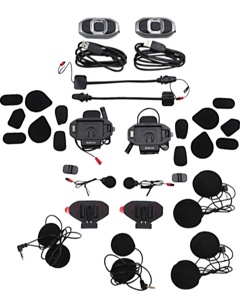 Sena SF4 Bluetooth Headset - 4-Way - Dual Speakers - Dual Pack Sena SF4 Bluetooth Headset - 4-Way - Dual Speakers - Dual Pack