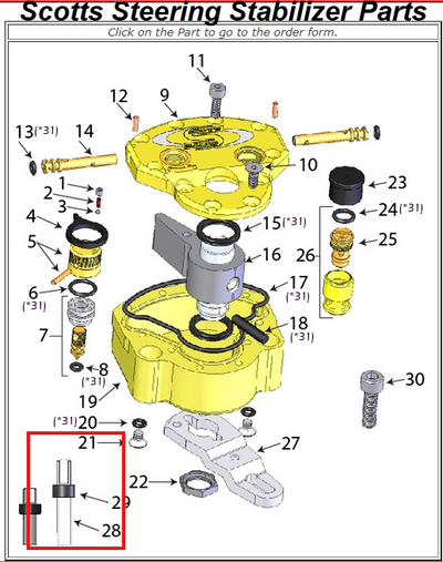 Scotts Performance Tower Pin And Collar (-7mm, 43mm)