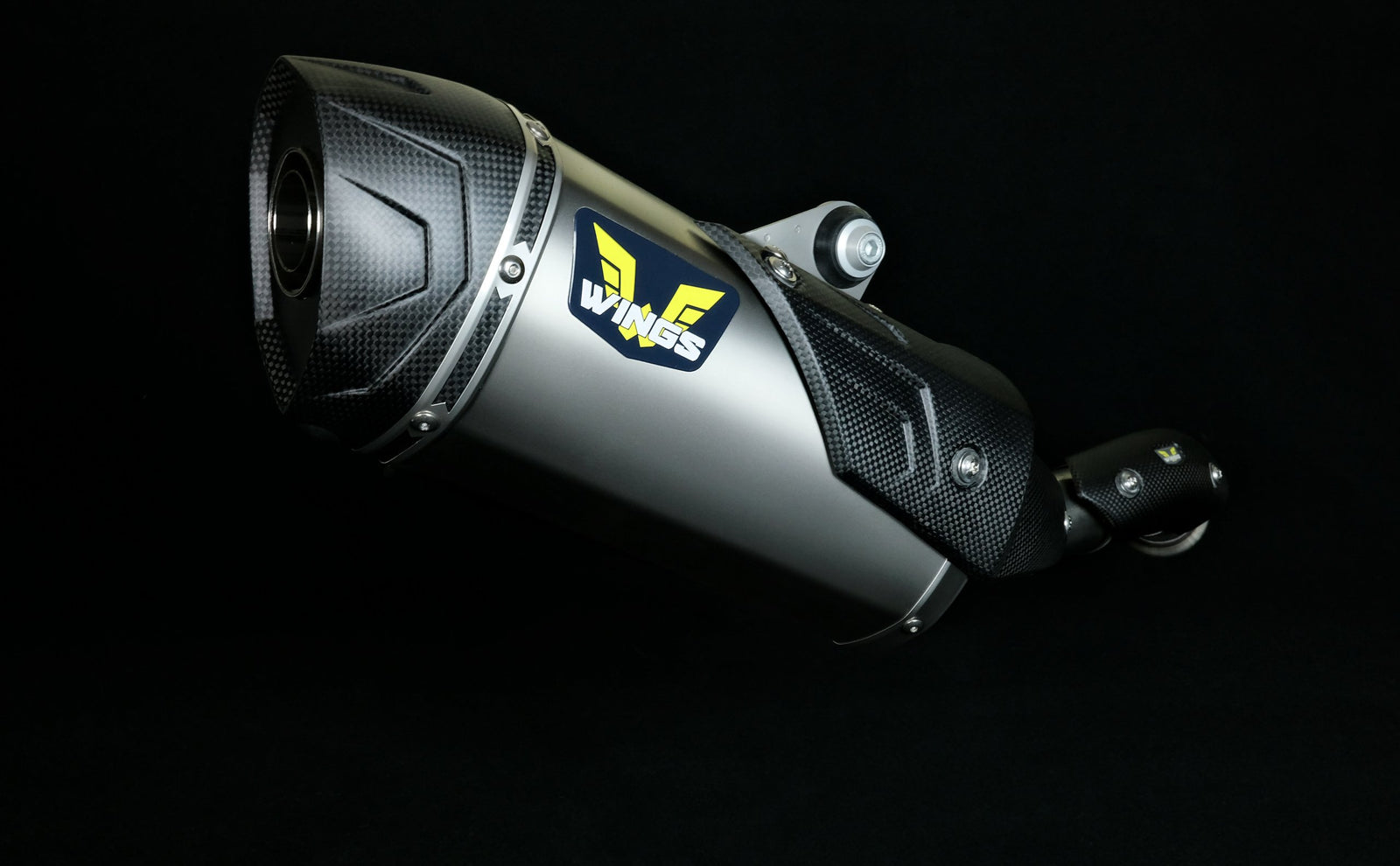 Wings Titanium Exhaust Husqvarna Norden 901 2022-2025, Norden 901 Expedition 2023-2025