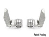 AltRider Universal Highway Pegs for 1 Inch (25.4 mm) Diameter Bar - Silver