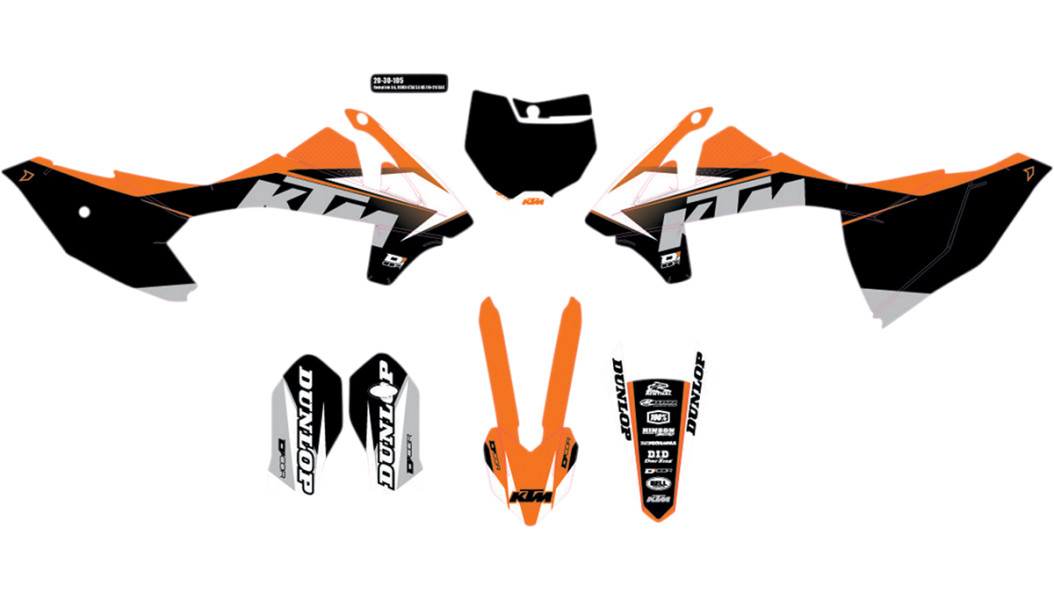 D'Cor Visuals Complete Graphics Kit — Cor 9 85 SX 2018-2021