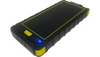 RidePower Portable Power Bank with LED Light/Solar Panel and 2 USB Charging Ports