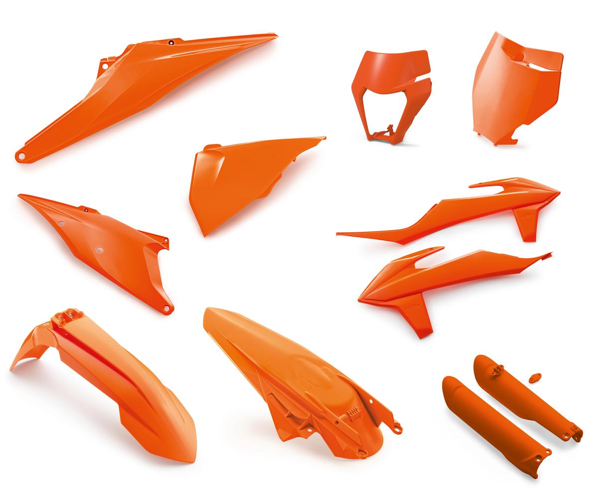 KTM Plastic Parts Kit (Orange/White) MX/Enduro 2019-2023