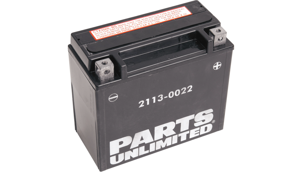 Parts Unlimited AGM Maintenance-Free Battery YTX20HL-BS .948 L