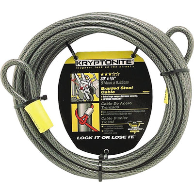 Kryptonite KryptoFlex 3/8" x 30' 3010 Double Loop Security Cable