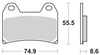HS Street Excel Sintered Front Brake Pads KTM 790/1290 Adventure R/S 2015-2020
