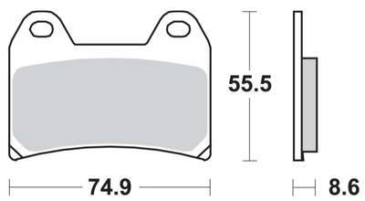 HS Street Excel Sintered Front Brake Pads KTM 790/1290 Adventure R/S 2015-2020