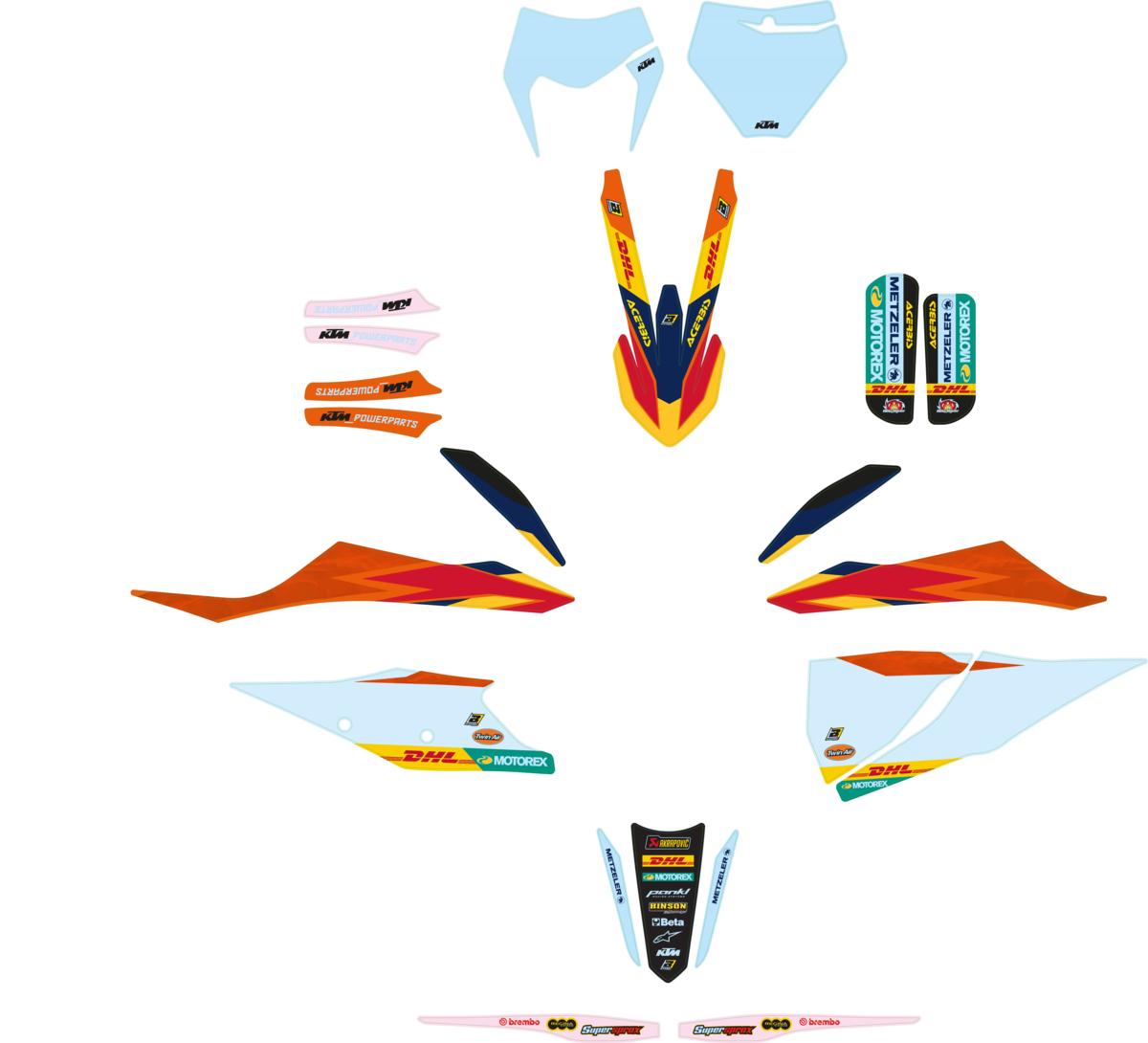 KTM Factory Graphics Kit MX/Enduro 2019-2023