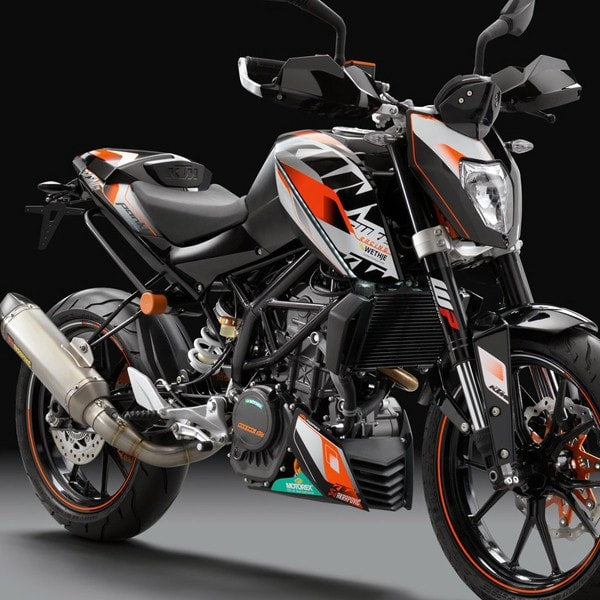 HOT Ktm Duke 200 Black Wrap Sticker Kit Ktm Duke 200 Wrap