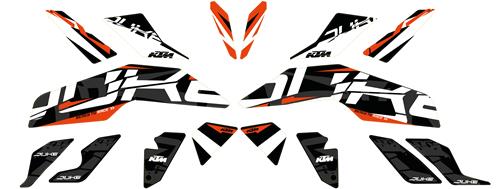 KTM Style Graphics Kit 200/390 Duke 2017-2021