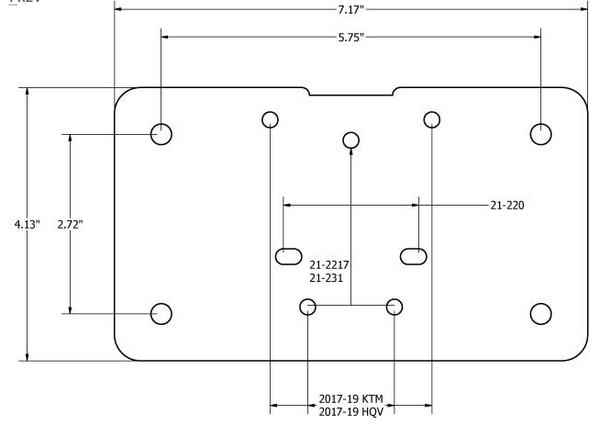 Sicass Universal-KTM-HQV License Plate Holder - KTM Twins