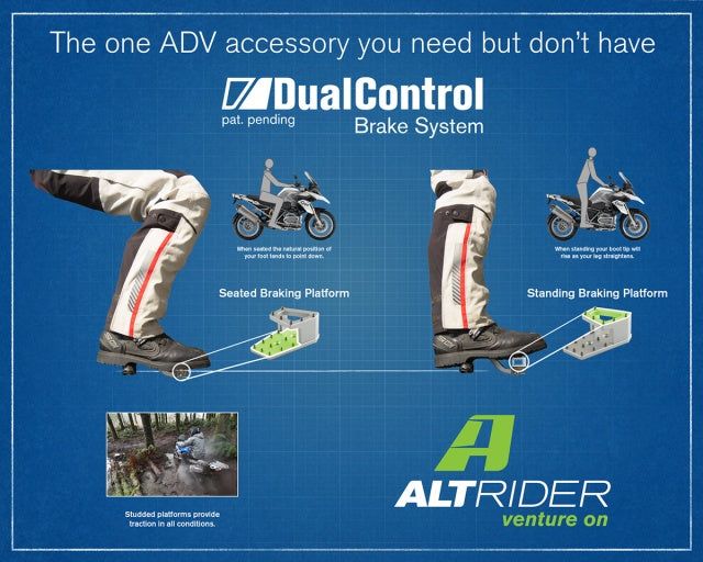 AltRider DualControl Brake Lever Tip 690-1290 Adventure Models - KTM Twins