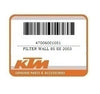 KTM Filter Wall 85 SX 2003