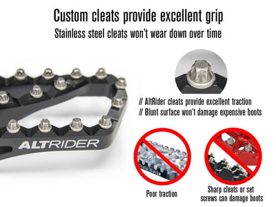 AltRider Adventure II Foot Pegs KTM Models - Silver