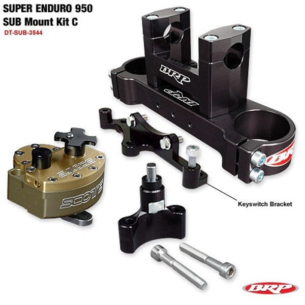 Scotts Complete Sub Mount Damper Kit with Triple Clamp KTM 950